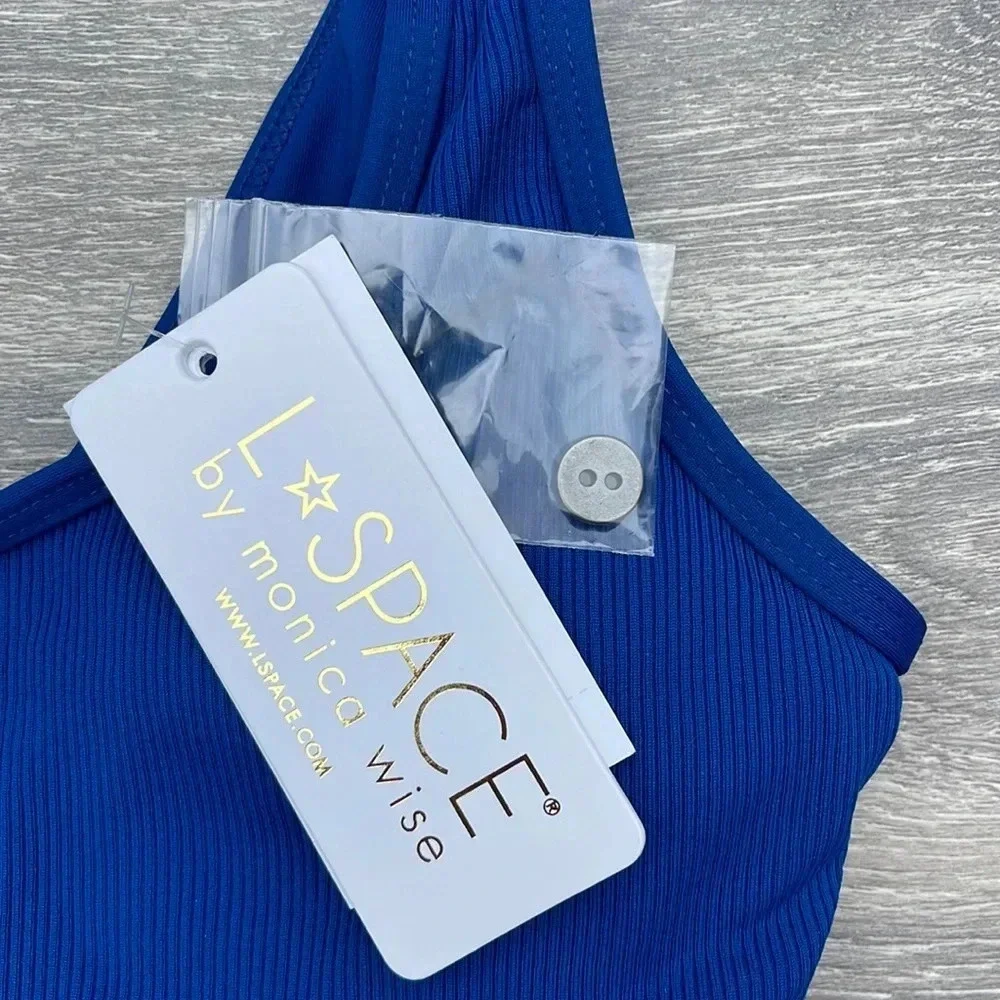 L*Space Ribbed Robbie Bikini Top, indigo - Picture 6 of 9